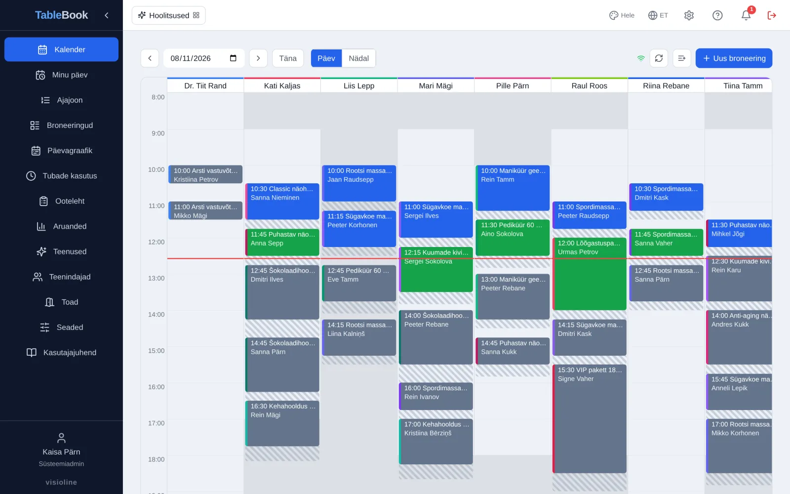 Hoolitsused — kalender